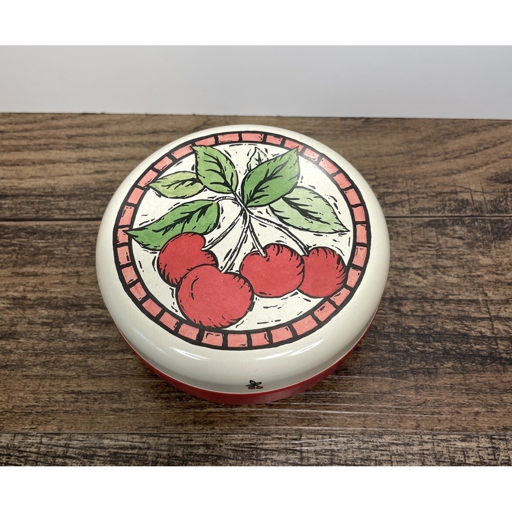 Vintage Cherry Scented Canterberry Candle in 3.5" Round Tin Container
